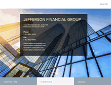 Tablet Screenshot of jeffersonfinancialgroup.com